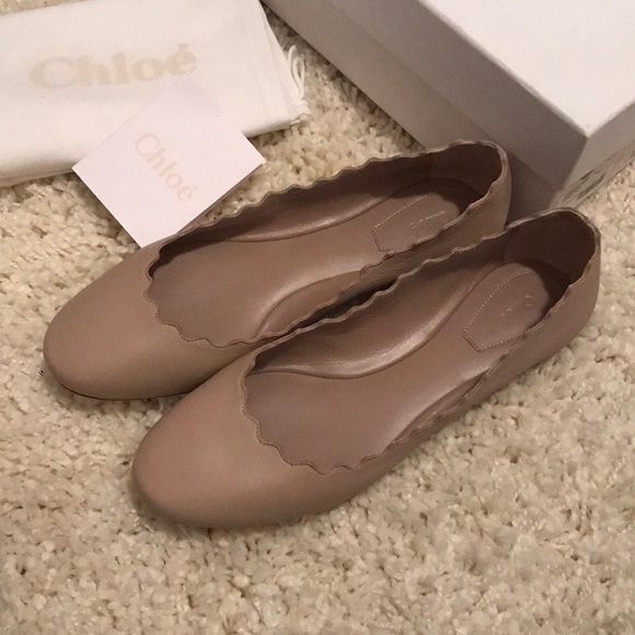 Chloé Lauren Leather Ballet Flats | Saks Fifth Avenue Chloe flats brand new size 6